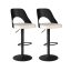 Modern barové židle 2 ks, černo-bílé