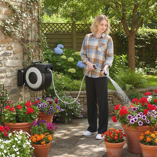 Nástěnná navíjecí hadice na zalévání