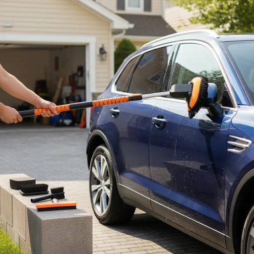 Sada teleskopických kartáčů pro čištění auta