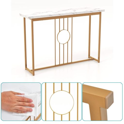 Moderní předsíňový stolek s mramorovým vzhledem