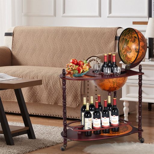 Kulatý barový regál na víno