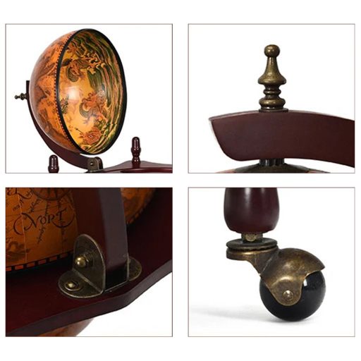 Kulatý barový regál na víno