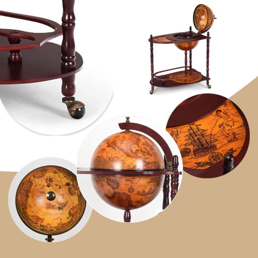 Kulatý barový regál na víno