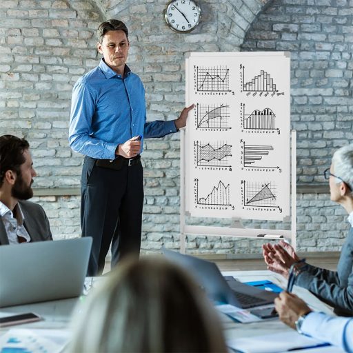 Flipchartová tabule s příslušenstvím, 60 x 90 cm