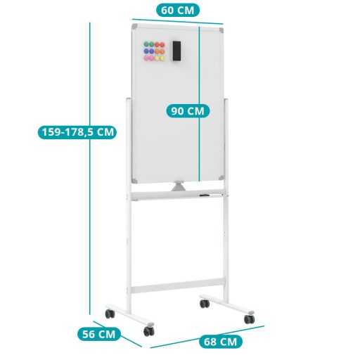 Flipchartová tabule s příslušenstvím, 60 x 90 cm