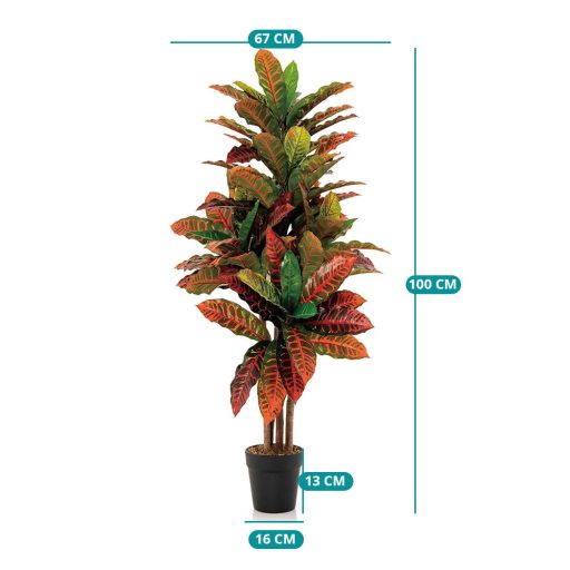 Kroton umělá rostlina 100 cm