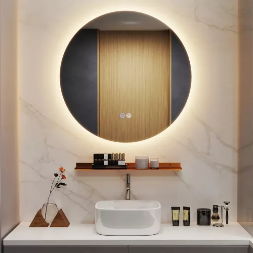 Zrcadlo do koupelny LED 60 cm