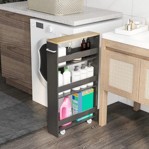 4-patrové úložné zařízení s otevřenými policemi, šedé