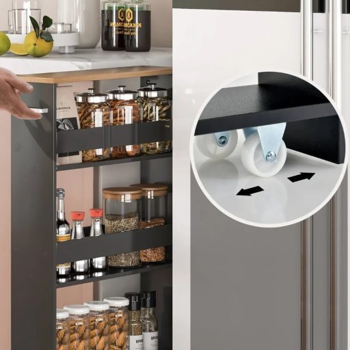 4-patrové úložné zařízení s otevřenými policemi, šedé