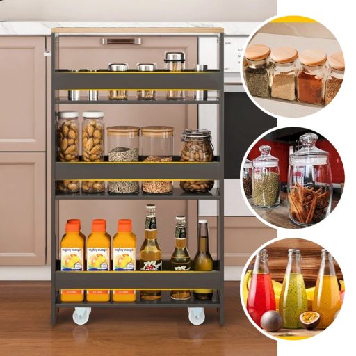 4-patrové úložné zařízení s otevřenými policemi, šedé