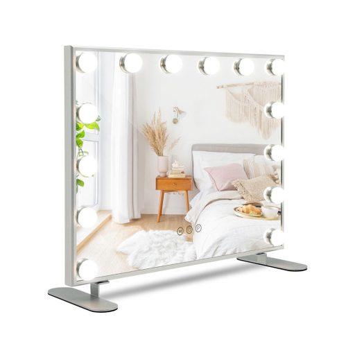 Stolní kosmetické zrcadlo s LED osvětlením