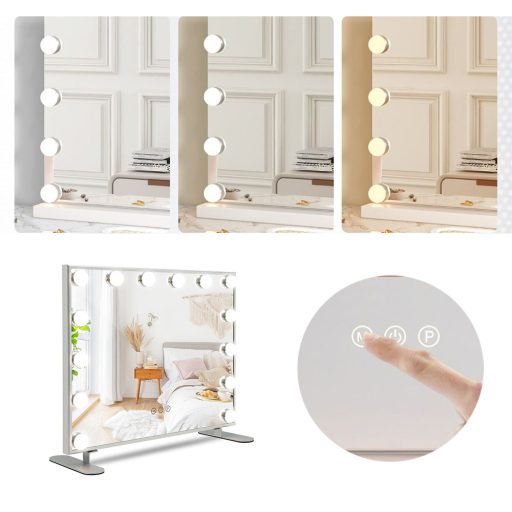 Stolní kosmetické zrcadlo s LED osvětlením