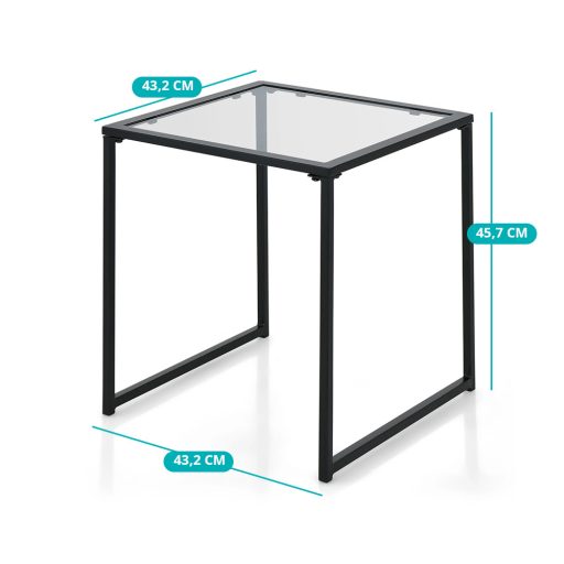 Skleněný odkládací stolek