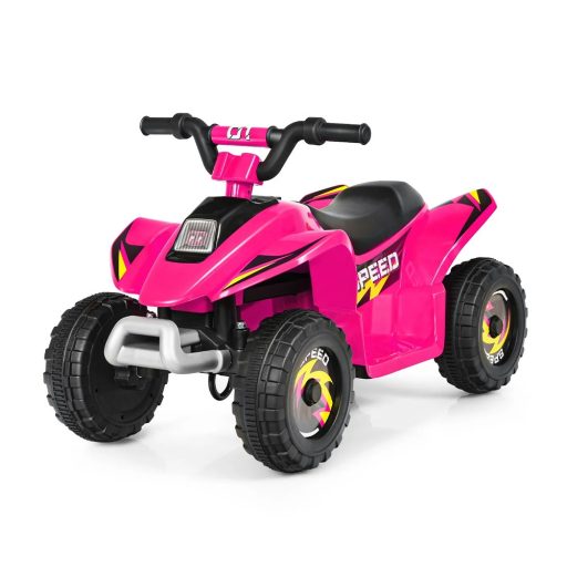 Dětský čtyřkolový vůz na baterie, růžový