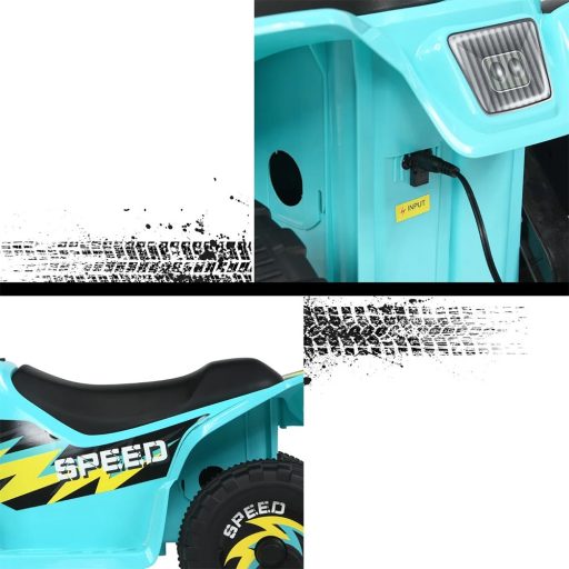 Dětská čtyřkolka na baterie 6V, modrá