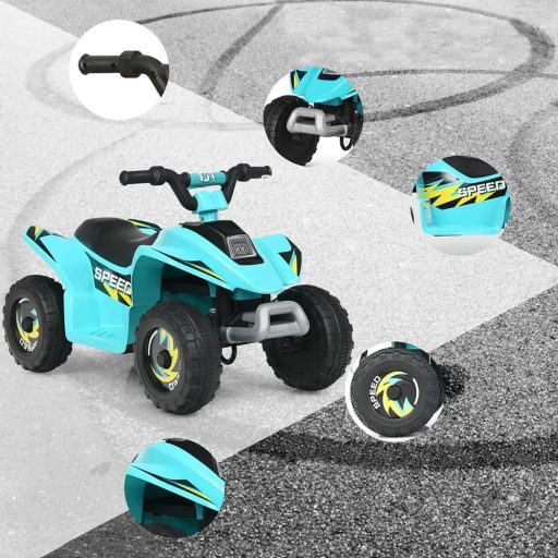 Dětská čtyřkolka na baterie 6V, modrá