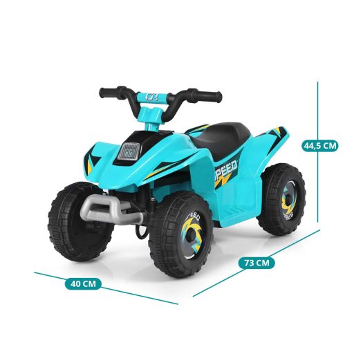 Dětská čtyřkolka na baterie 6V, modrá