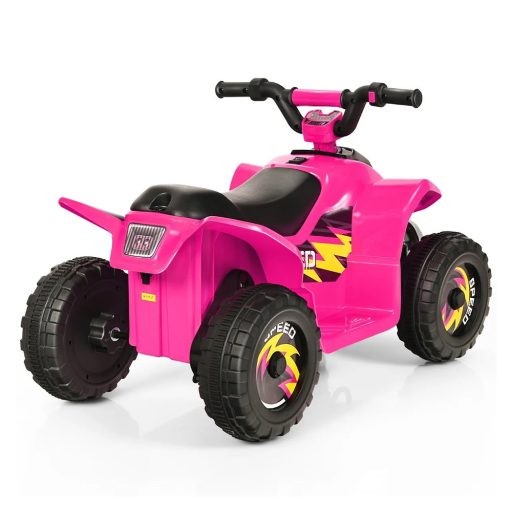 Dětský čtyřkolový vůz na baterie, růžový