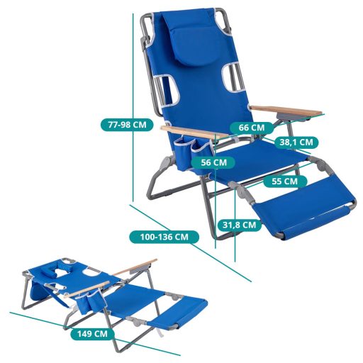 3 v 1 skládací plážové křeslo
