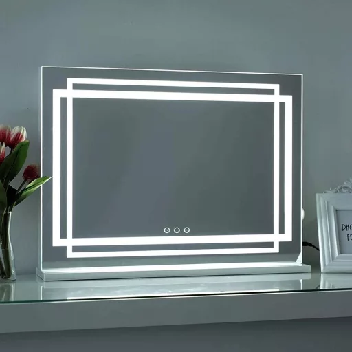 LED kosmetické zrcadlo 58 x 12 x 48 cm