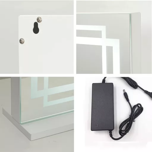 LED kosmetické zrcadlo 58 x 12 x 48 cm