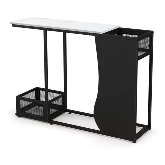 Konferenční stolek s faux mramorovou deskou