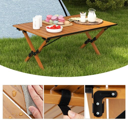 Hliníkový skládací kempingový stůl s taškou