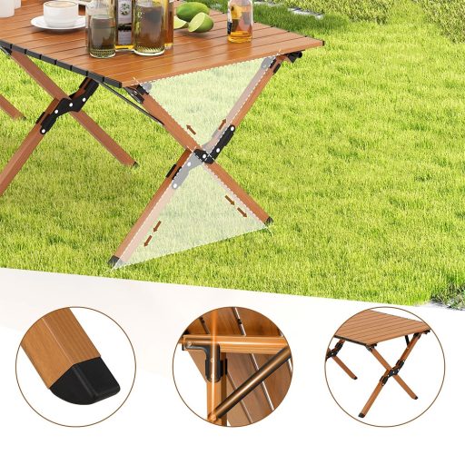 Hliníkový skládací kempingový stůl s taškou