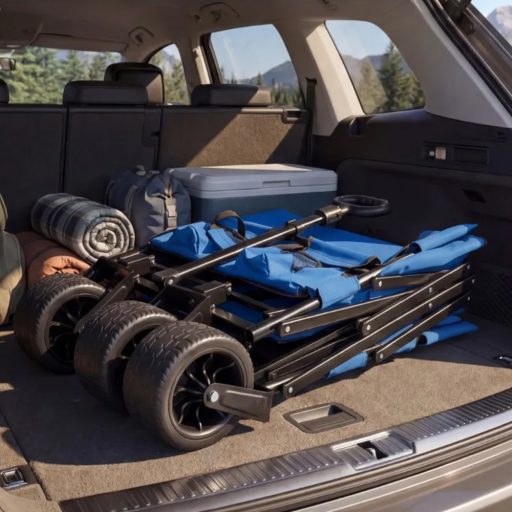 Skládací plážový vozík / lavice 2 v 1