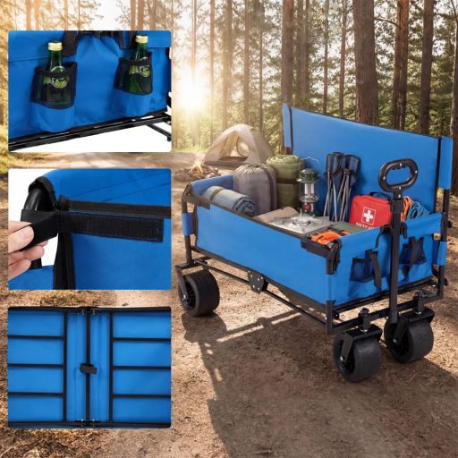 Skládací plážový vozík / lavice 2 v 1