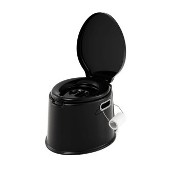 Přenosné WC Černé