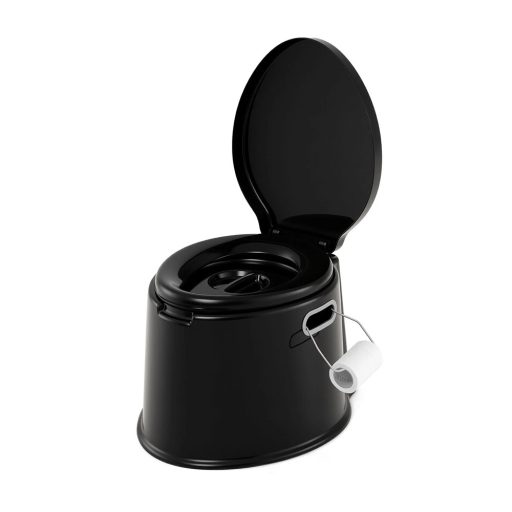 Přenosné WC Černé