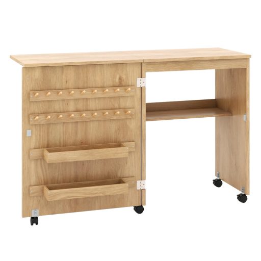 Skládací stolek na šicí stroj, přírodní