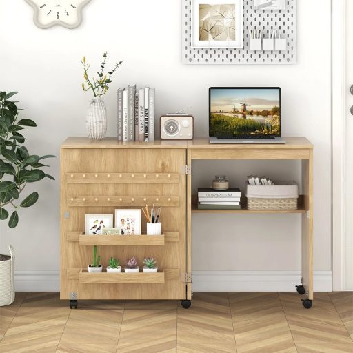 Skládací stolek na šicí stroj, přírodní