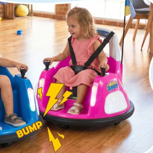 Dětský autodráha 12V, růžová