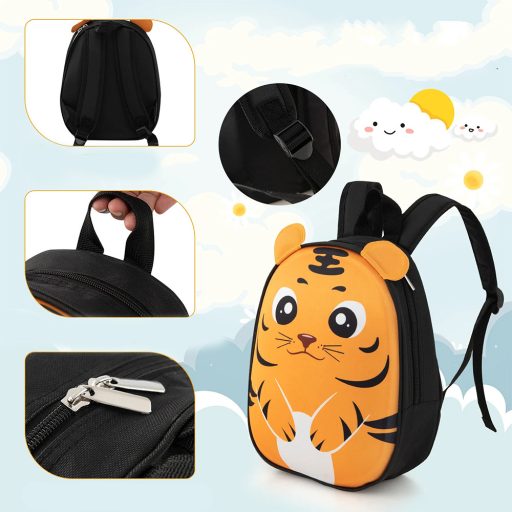 Sada kufříku a batohu pro děti na kolečkách, oranžová