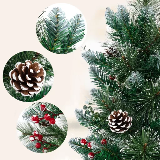 Ozdobený umělý vánoční stromeček s 20 teplými LED světly, 90 cm