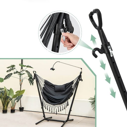 Nastavitelná výška závěsného křesla s držákem na telefon