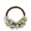 Sněhový zimní věnec s teplými LED světly