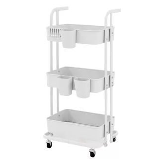 3-podlažní skládací servírovací vozík