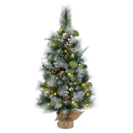 Mini Vánoční Stromek s Teplými LED Světly, 90cm