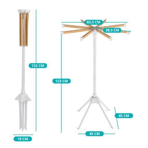 Skládací sušák s ramínky