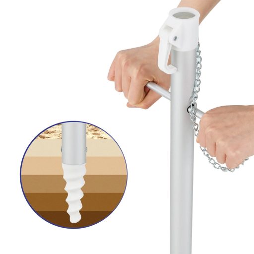 Polohovatelný plážový slunečník 198 cm modrý