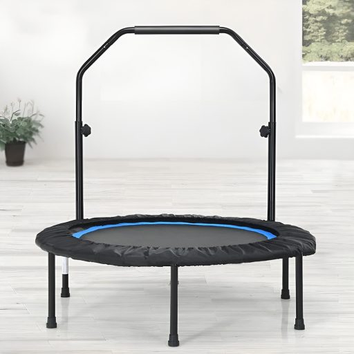 Fitness trampolína s madlem