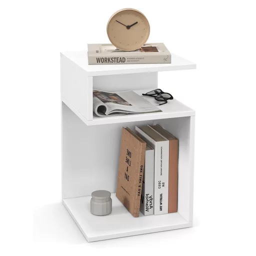 Noční stolek ve tvaru S