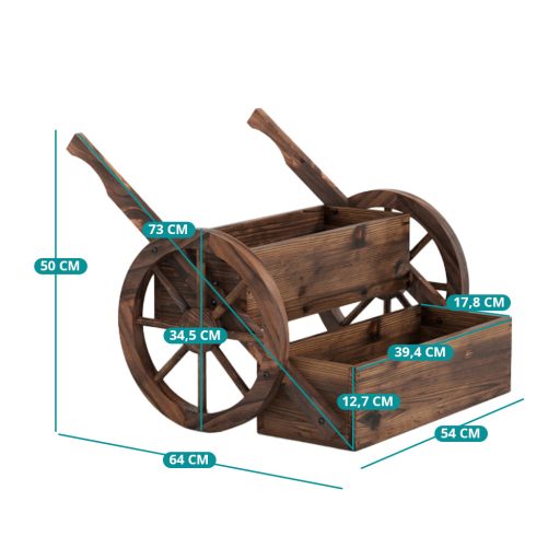 Zahradní květinový vozík