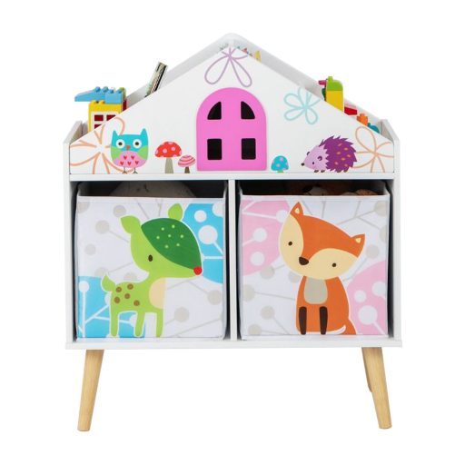 Knihovna ve tvaru domu se 2 úložnými boxy