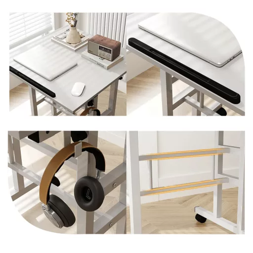 Mobilní stojací stůl na kolečkách