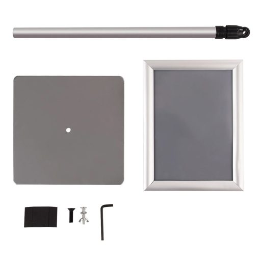 Informační stojan 33x24cm, Stříbrný