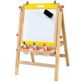 3-v-1 Dřevěná Kreslicí Tabule pro Děti